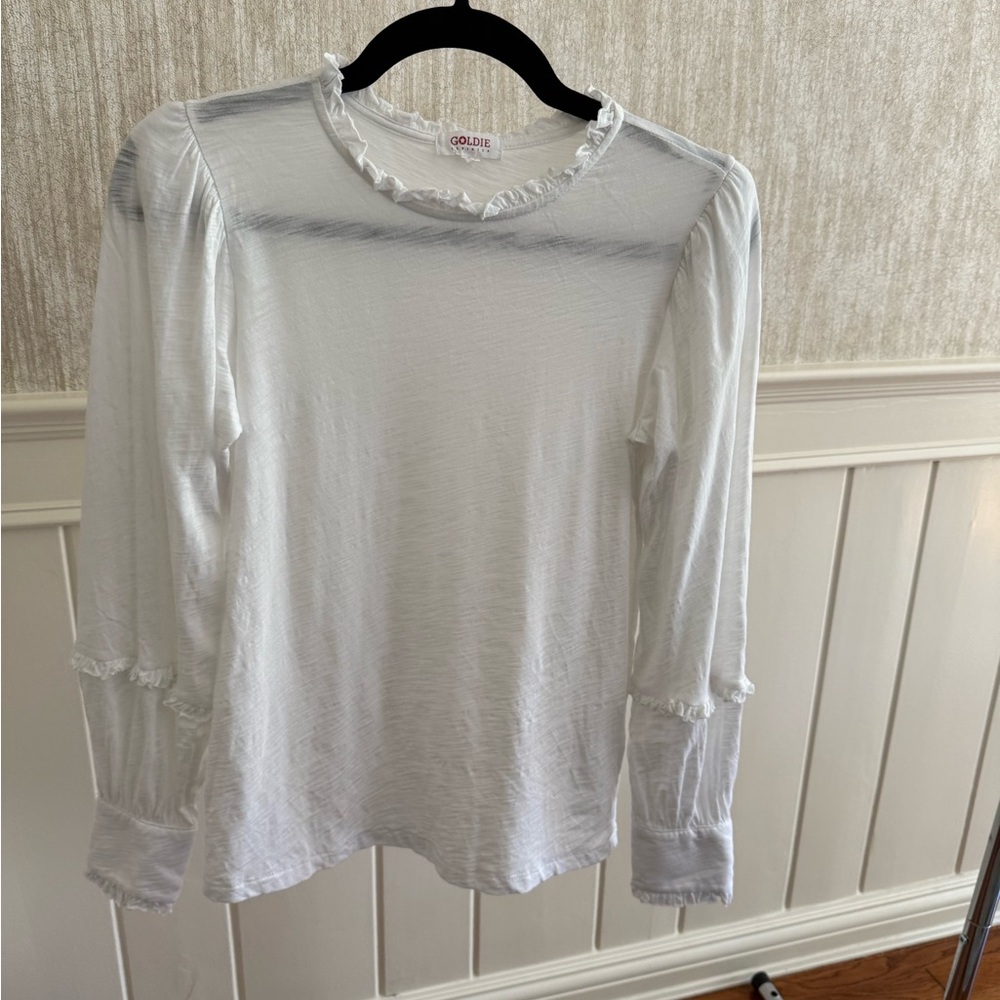 Goldie White long sleeve tee
